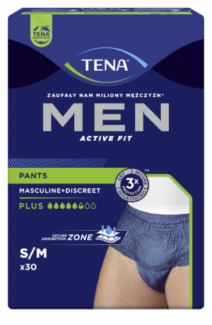 TENA Men Pants Plus S/M (75-105 cm), bielizna chłonna, 30sztuk