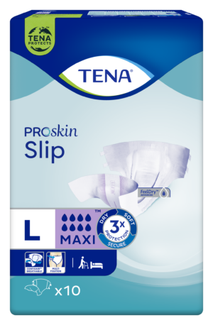 TENA Slip ProSkin Maxi L, pieluchomajtki, 10 sztuk