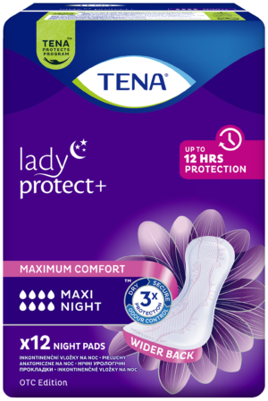 TENA Lady Maxi Night, specjalistyczne podpaski, 12 sztuk