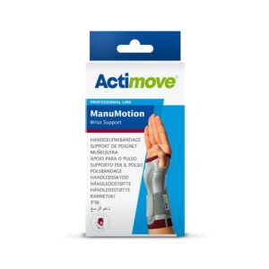 ACTIMOVE Manumotion Orteza stabilizująca nadgarstek ze wzmocnieniem i z kompresją medyczną rozm. XXL (prawa) biały