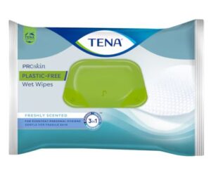 TENA WET WIPES PLASTIC FREE - chusteczki nawilżane, 48szt typu pop-up