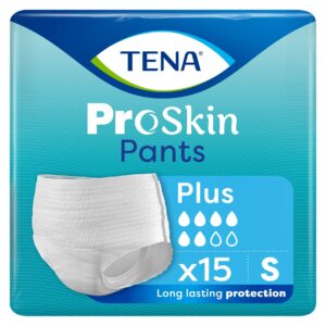 TENA Pants ProSkin Plus S (65-85 cm), majtki chłonne, 15 sztuk