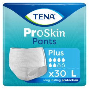 TENA Pants ProSkin Plus L (100-135 cm), majtki chłonne, 30 sztuk