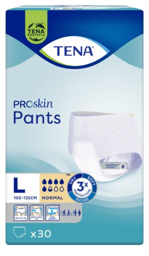 TENA Pants ProSkin Normal L (100-135 cm), majtki chłonne, 30 sztuk