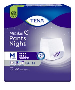 #TENA Pants ProSkin Super Night M OTC Edition , majtki chłonne na noc, 10 sztuk