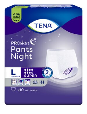 TENA Pants ProSkin Super Night L OTC Edition, majtki chłonne na noc, 10 sztuk