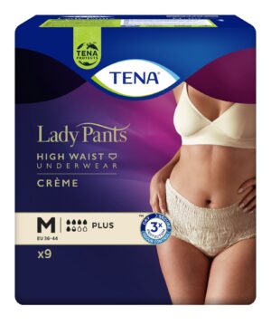 TENA Lady Pants Plus Creme OTC Edition M (75-105 cm), bielizna chłonna, 9 sztuk