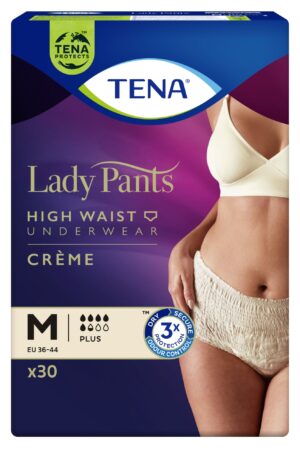 TENA Lady Pants Plus Creme M (75-105 cm), bielizna chłonna, 30 sztuk