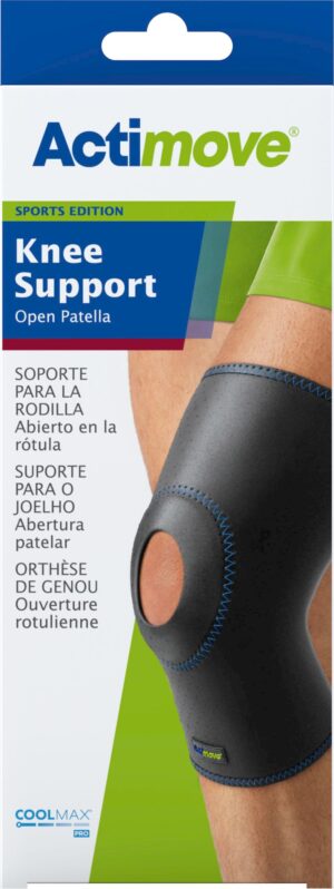 ACTIMOVE SE Orteza stawu kolanowego z odsłoniętą rzepką rozm. XL czarny
