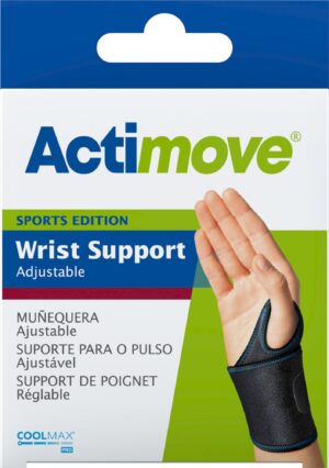 ACTIMOVE SE Stabilizator nadgarstka, regulowany rozm. Uniwersalny czarny