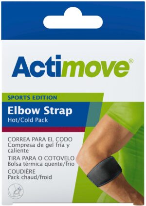 ACTIMOVE SE Opaska na łokieć z kompresem żelowym, regulowana rozm. Uniwersalny czarny
