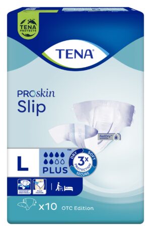 TENA Slip ProSkin Plus OTC Edition L, pieluchomajtki, 10 sztuk