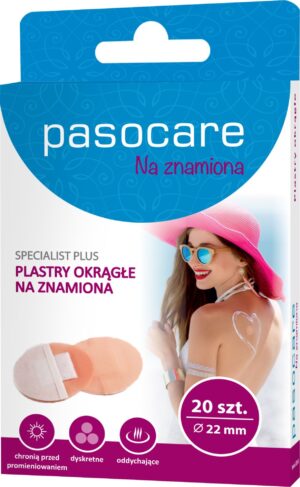 PASOCARE Zestaw Plastrów OVAL Okrągłe na znamiona 20szt.