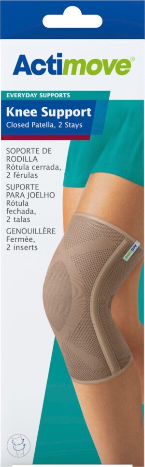 ACTIMOVE ES Opaska stabilizująca staw kolanowy z zabudowaną rzepką i 2 fiszbinami rozm. XL beżowy