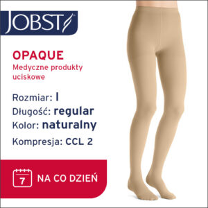 JOBST Rajstopy Opaque, zamknięte palce, CCL2 Kolor naturalny rozm. I