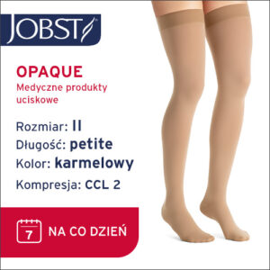 JOBST Pończochy Opaque Petite AG, zamknięte palce, CCL2, Kolor karmelowy, rozm. II