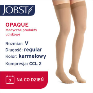 JOBST Pończochy Opaque, zamknięte palce, CCL2 Kolor karmelowy rozm. V