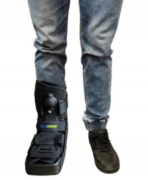 ACTIMOVE PRO Orteza na goleń i stopę NISKI Zamknięte Palce rozm. XL czarny