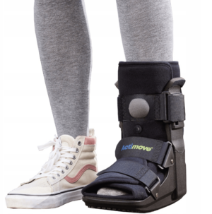 ACTIMOVE PRO Orteza na goleń i stopę NISKI Otwarte Palce rozm. XL czarny