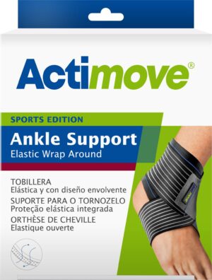 ACTIMOVE SE Stabilizator stawu skokowego z elastycznym pasem do owijania rozm. S czarny