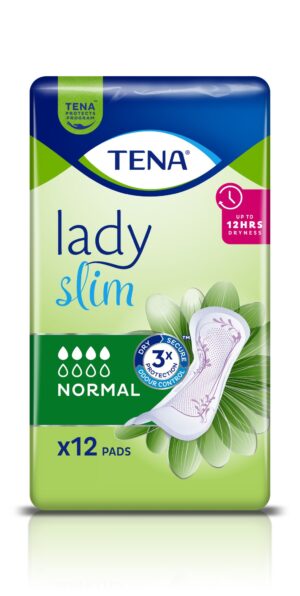 TENA Lady Slim Normal, specjalistyczne podpaski, 12 sztuk