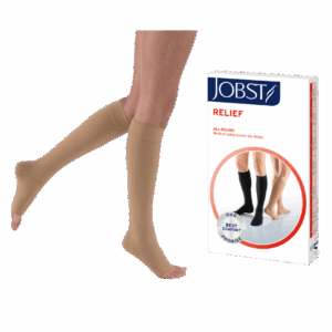 JOBST Relief AD Podkolanówki, otwarte palce, CCL2, Kolor beżowy rozm. XL (7805300004)