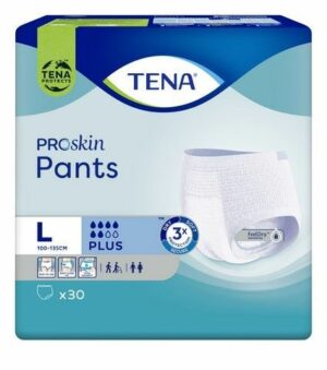 TENA Pants ProSkin Plus L (100-135 cm), majtki chłonne, 30 sztuk - NFZ