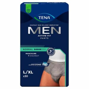 TENA PANTS MEN NORMAL GREY L/XL (95-130 cm), bielizna chłonna, 30sztuk - NFZ