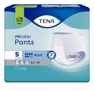 TENA Pants ProSkin Plus S (65-85 cm), majtki chłonne, 15 sztuk - NFZ